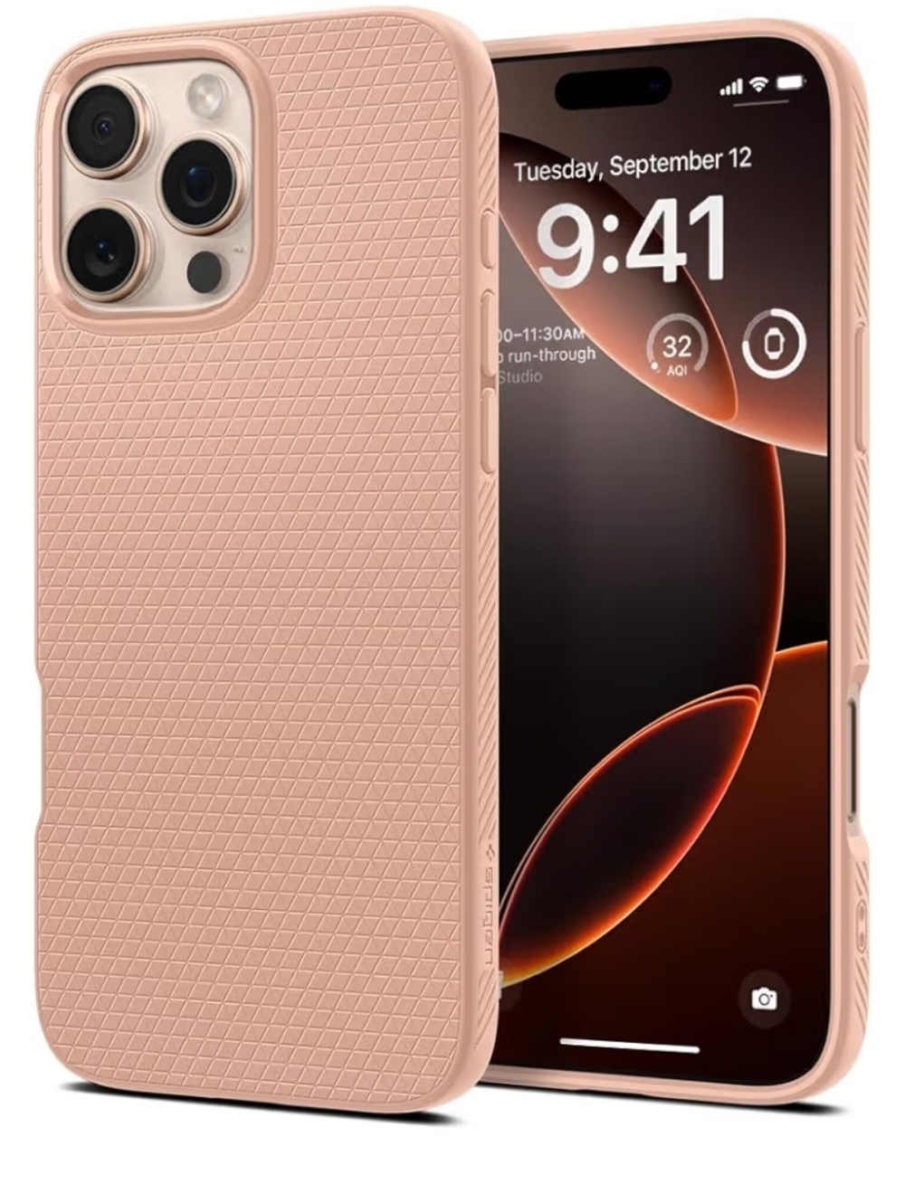 Spigen Liquid Air Designed for iPhone 16 Pro Case - Rose Titanium